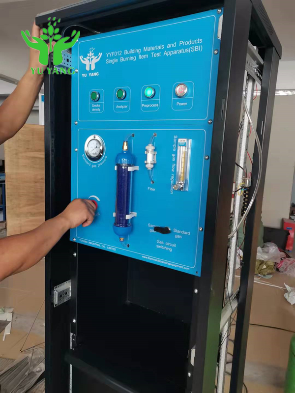 EN 13823 GB / T 20284 Tester pojedynczego spalania materiałów budowlanych w poziomie