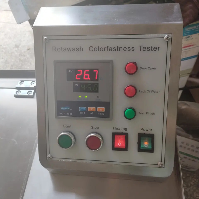 Wysokiej wydajności Rotawash Color Fastness Machine for Textile Testing z ciałem ze stali nierdzewnej i regulowanym czasem pracy