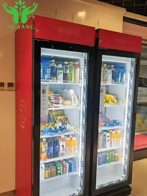 Szybkie - automat do serwisowy dla centrów handlowych przedstawiający szeroką gamę słodyczy
