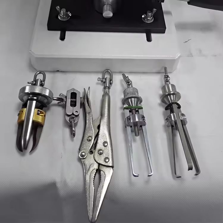 ASTM PS79-96 Tester zatrzasków z napędem silnikowym do testów ściskania i rozciągania z miernikiem naprężenia