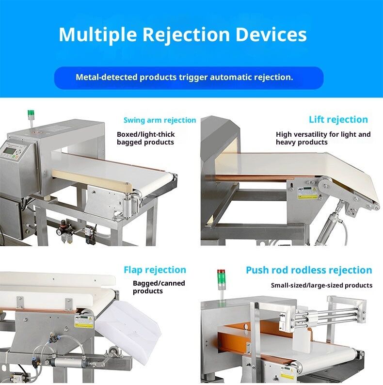 Industrial Metal Detector Machine Wet and Dry Food Metal Detector with High Sensitivity for Various Applications
