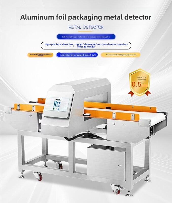 Automatyczna przemysłowa maszyna do wykrywania metali dla przemysłu spożywczego System wykrywania metali na taśmie przenośnikowej