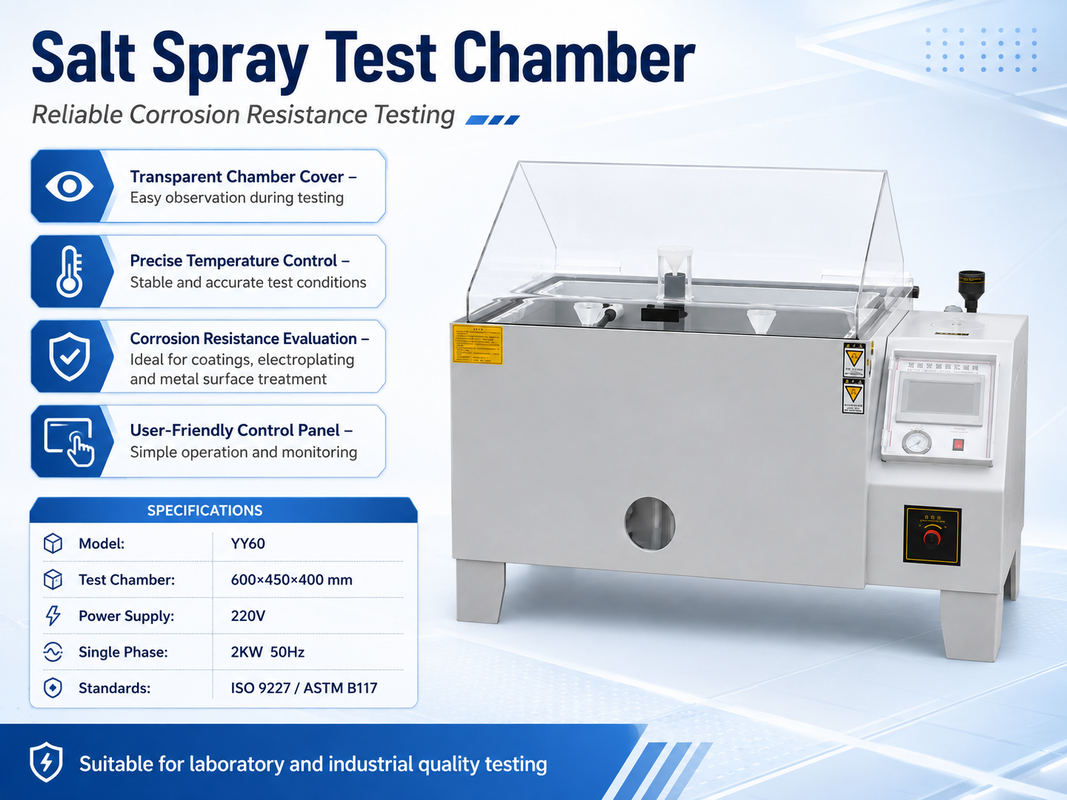 Coating Salt Spray Tester for Paint Adhesion and Anti Corrosion Performance Testing Laboratory Equipment