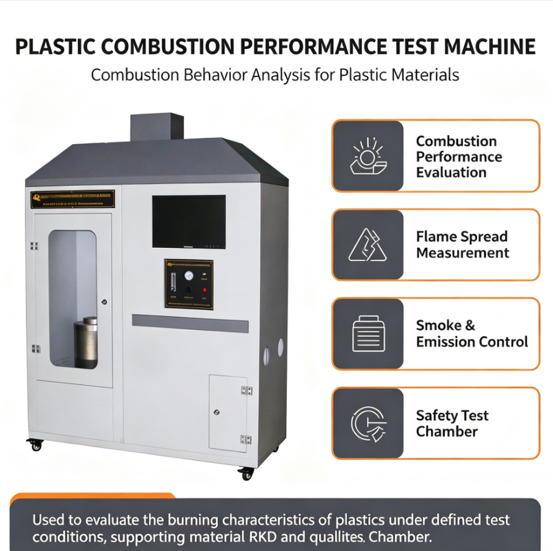 Plastic Combustion Performance Test Machine Fire Flammability Testing Equipment for Laboratory