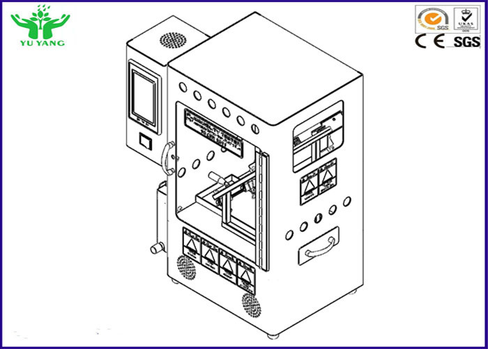 CPSC 16 CFR część 1611 SPI Tester palności Folia winylowa AC 220V 50Hz 3A